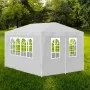 Weißes Partyzelt 3x4 m von vidaXL, Zelte und Pavillons - Ref: Foro24-90334, Preis: 93,22 €, Rabatt: %