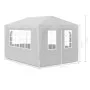 Weißes Partyzelt 3x4 m von vidaXL, Zelte und Pavillons - Ref: Foro24-90334, Preis: 93,22 €, Rabatt: %