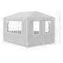 Weißes Partyzelt 3x4 m von vidaXL, Zelte und Pavillons - Ref: Foro24-90334, Preis: 101,93 €, Rabatt: %