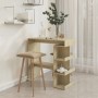 Bartisch mit Regal aus Eichensperrholz, 100 x 50 x 101,5 cm von vidaXL, Küchen- und Esstische - Ref: Foro24-809452, Preis: 78...