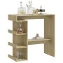 Oak plywood storage shelf bar table 100x50x101.5 cm by vidaXL, Kitchen and dining tables - Ref: Foro24-809452, Price: 81,47 €...