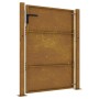 Puerta de jardín acero corten 105x130 cm