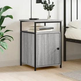 Mesita de noche madera contrachapada gris Sonoma 40x42x60 cm de vidaXL, Mesitas de noche - Ref: Foro24-826039, Precio: 44,77 ...
