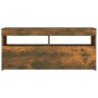 Mueble de TV con luces LED roble ahumado 90x35x40 cm de vidaXL, Muebles TV - Ref: Foro24-815675, Precio: 62,65 €, Descuento: %
