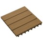 Verandafliesen tiefes Relief WPC 30x30 cm 1 m² Teak 11 Einheiten von vidaXL, Böden und Teppiche - Ref: Foro24-45037, Preis: 6...