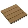 Verandafliesen tiefes Relief WPC 30x30 cm 1 m² Teak 11 Einheiten von vidaXL, Böden und Teppiche - Ref: Foro24-45037, Preis: 7...