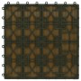 Verandafliesen tiefes Relief WPC 30x30 cm 1 m² Teak 11 Einheiten von vidaXL, Böden und Teppiche - Ref: Foro24-45037, Preis: 6...