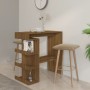 Stehtisch mit Regal aus brauner Eiche 100x50x101,5 cm von vidaXL, Küchen- und Esstische - Ref: Foro24-812962, Preis: 76,97 €,...