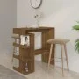 Tall table with oak brown shelf 100x50x101.5 cm by vidaXL, Kitchen and dining tables - Ref: Foro24-812962, Price: 74,78 €, Di...