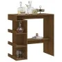 Stehtisch mit Regal aus brauner Eiche 100x50x101,5 cm von vidaXL, Küchen- und Esstische - Ref: Foro24-812962, Preis: 74,78 €,...