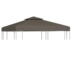 Gazebo awning 2 levels 310 g/m² 3x3 m taupe by vidaXL, Covers for tents and gazebos - Ref: Foro24-44756, Price: 56,76 €, Disc...