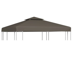 Pavillon-Markise 2 Ebenen 310 g/m² 3x3 m Taupe von vidaXL, Abdeckungen für Zelte und Pavillons - Ref: Foro24-44756, Preis: 59...