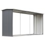 Firewood box gray galvanized steel 330x92x153 cm by vidaXL, Accessories for bags and firewood holders - Ref: Foro24-44860, Pr...