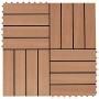 WPC-Verandafliesen 30x30 cm 1 m² Teakfarbe 11 Einheiten von vidaXL, Böden und Teppiche - Ref: Foro24-45024, Preis: 62,58 €, R...