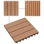 Baldosas de porche de WPC 30x30 cm 1 m² color teca 11 unidades de vidaXL, Suelos y moquetas - Ref: Foro24-45024, Precio: 65,4...