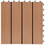 WPC-Verandafliesen 30x30 cm 1 m² Teakfarbe 11 Einheiten von vidaXL, Böden und Teppiche - Ref: Foro24-45024, Preis: 62,58 €, R...