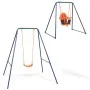 Single swing and children's swing 2 in 1 orange by vidaXL, Swings and seesaws - Ref: Foro24-91362, Price: 113,90 €, Discount: %