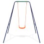 Single swing and children's swing 2 in 1 orange by vidaXL, Swings and seesaws - Ref: Foro24-91362, Price: 115,92 €, Discount: %