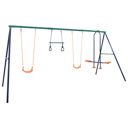 Schaukelset mit Turnringen und 4 Stahlsitzen von vidaXL, Schaukeln und Spielgeräte - Ref: Foro24-92315, Preis: 222,48 €, Raba...