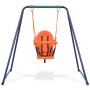 Single swing and children's swing 2 in 1 orange by vidaXL, Swings and seesaws - Ref: Foro24-91362, Price: 115,92 €, Discount: %