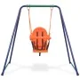 Single swing and children's swing 2 in 1 orange by vidaXL, Swings and seesaws - Ref: Foro24-91362, Price: 113,90 €, Discount: %