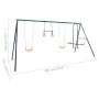 Swing set with gymnastics rings and 4 steel seats by vidaXL, Swings and play structures - Ref: Foro24-92315, Price: 219,65 €,...