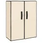 Cream fabric shoe cabinet 60x28x90 cm by vidaXL, Shoe racks and shoe organizers - Ref: Foro24-337263, Price: 37,40 €, Discoun...
