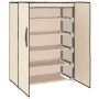 Cream fabric shoe cabinet 60x28x90 cm by vidaXL, Shoe racks and shoe organizers - Ref: Foro24-337263, Price: 37,40 €, Discoun...