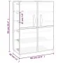 Cream fabric shoe cabinet 60x28x90 cm by vidaXL, Shoe racks and shoe organizers - Ref: Foro24-337263, Price: 37,40 €, Discoun...