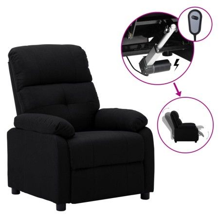 Power-Liegestuhl aus schwarzem Stoff von vidaXL, Sessel - Ref: Foro24-3073804, Preis: 211,01 €, Rabatt: %