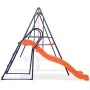 Swing set with slide and 3 orange seats by vidaXL, Swings and play structures - Ref: Foro24-91359, Price: 264,42 €, Discount: %