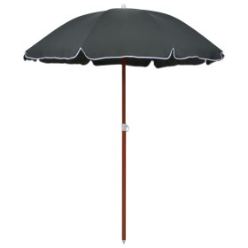 Regenschirm mit anthrazitgrauer Stahlstange 180 cm von vidaXL, Sonnenschirme - Ref: Foro24-47804, Preis: 27,42 €, Rabatt: %