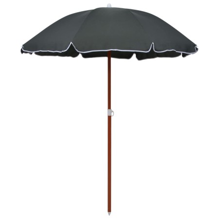 Sombrilla con palo de acero gris antracita 180 cm de vidaXL, Sombrillas - Ref: Foro24-47804, Precio: 29,12 €, Descuento: %