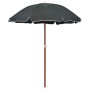 Sombrilla con palo de acero gris antracita 180 cm de vidaXL, Sombrillas - Ref: Foro24-47804, Precio: 29,12 €, Descuento: %