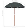 Sombrilla con palo de acero gris antracita 180 cm de vidaXL, Sombrillas - Ref: Foro24-47804, Precio: 29,12 €, Descuento: %
