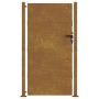 Puerta de jardín acero corten 105x205 cm