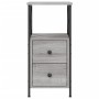 Sonoma grauer Nachttisch aus Holzwerkstoff, 34 x 35,5 x 70 cm von vidaXL, Nachttische - Ref: Foro24-825949, Preis: 64,71 €, R...