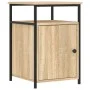 Mesita de noche madera contrachapada roble sonoma 40x42x60 cm de vidaXL, Mesitas de noche - Ref: Foro24-826035, Precio: 42,83...
