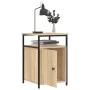 Mesita de noche madera contrachapada roble sonoma 40x42x60 cm de vidaXL, Mesitas de noche - Ref: Foro24-826035, Precio: 42,83...