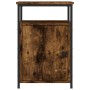 Mesita de noche madera contrachapada roble ahumado 40x42x60 cm de vidaXL, Mesitas de noche - Ref: Foro24-826037, Precio: 41,6...