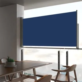 Retractable blue garden side awning 80x300 cm by vidaXL, Umbrellas - Ref: Foro24-48362, Price: 52,88 €, Discount: %