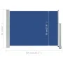 Einziehbare blaue Gartenmarkise 80x300 cm von vidaXL, Sonnenschirme - Ref: Foro24-48362, Preis: 52,83 €, Rabatt: %