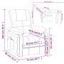 Power-Liegestuhl aus schwarzem Stoff von vidaXL, Sessel - Ref: Foro24-3073804, Preis: 211,01 €, Rabatt: %