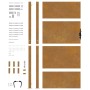 Puerta de jardín acero corten 105x205 cm