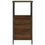 Nachttisch aus braunem Holzwerkstoff Eiche 34x35,5x70 cm von vidaXL, Nachttische - Ref: Foro24-825951, Preis: 57,31 €, Rabatt: %