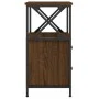 Mesita de noche madera de ingeniería marrón roble 34x35,5x70 cm de vidaXL, Mesitas de noche - Ref: Foro24-825951, Precio: 56,...