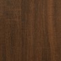Mesita de noche madera de ingeniería marrón roble 34x35,5x70 cm
