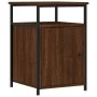Bedside table made of brown oak plywood, measuring 40x42x60 cm. by vidaXL, Nightstands - Ref: Foro24-826041, Price: 35,84 €, ...