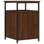 Mesita de noche madera contrachapada marrón roble 40x42x60 cm de vidaXL, Mesitas de noche - Ref: Foro24-826041, Precio: 35,84...