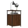 Bedside table made of brown oak plywood, measuring 40x42x60 cm. by vidaXL, Nightstands - Ref: Foro24-826041, Price: 35,84 €, ...